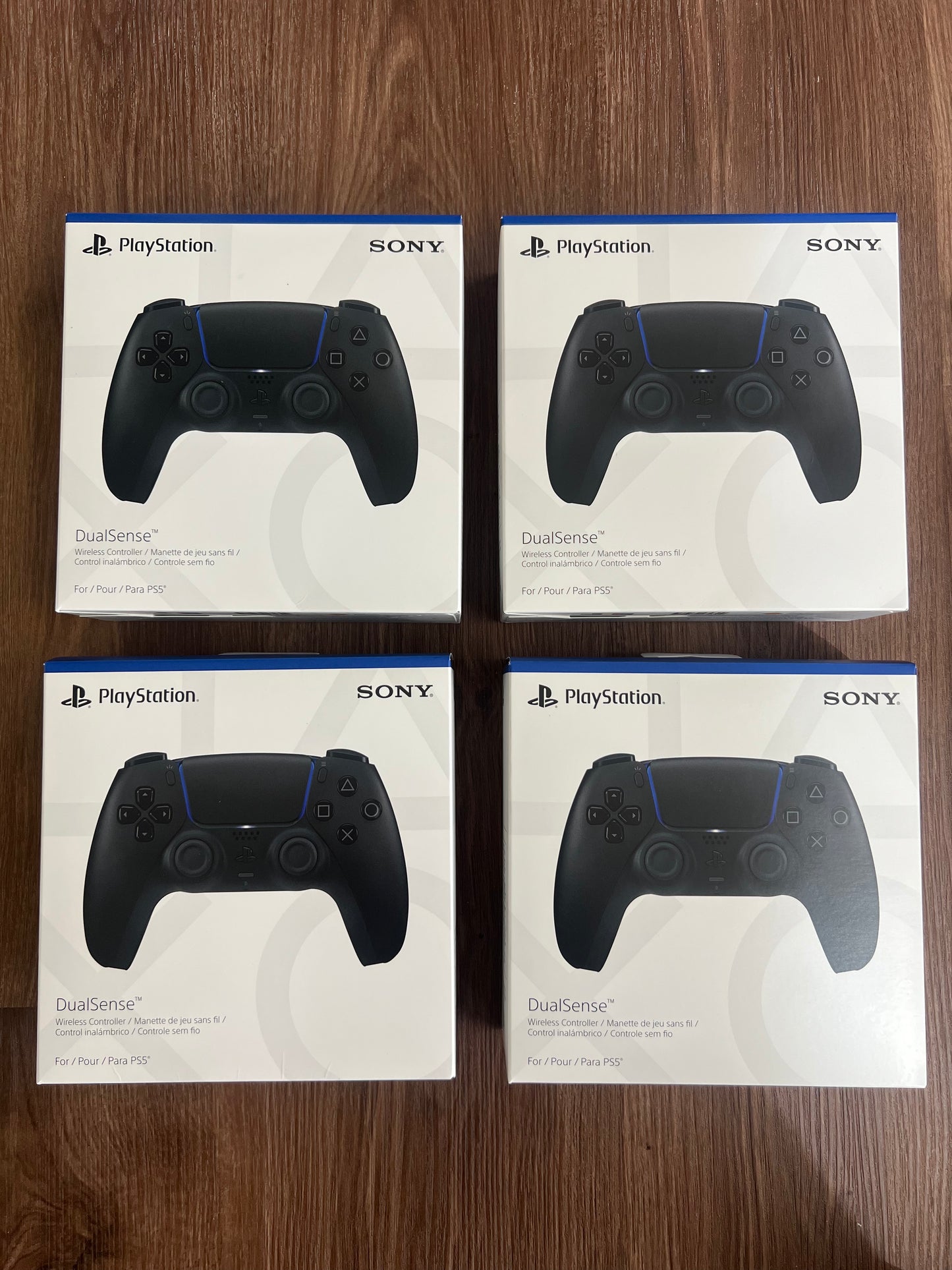 4 Pack - Brand New PS5 Controllers - Midnight Black